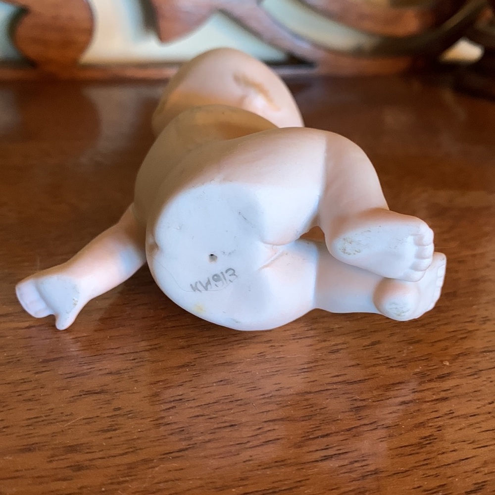 Vintage Kewpie Bisque Angel Baby by Lefton - Picture 3 of 7